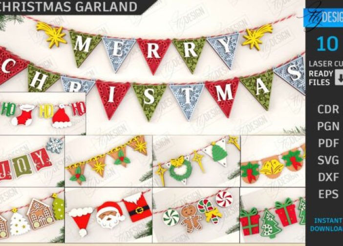 Paquete de Guirnaldas navideñas