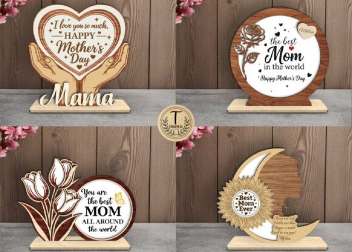 Paquete de adornos con parantes para el Día de la Madre