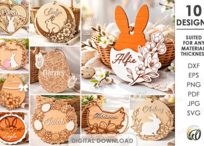 Paquete de adornos de Pascua