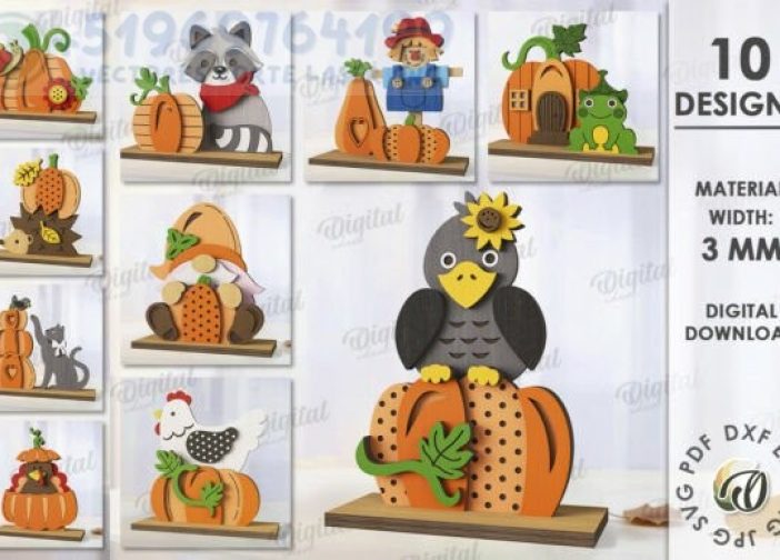 Paquete de adornos de calabaza