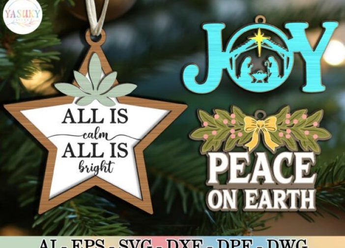 Paquete de adornos navideños SVG del Nacimiento