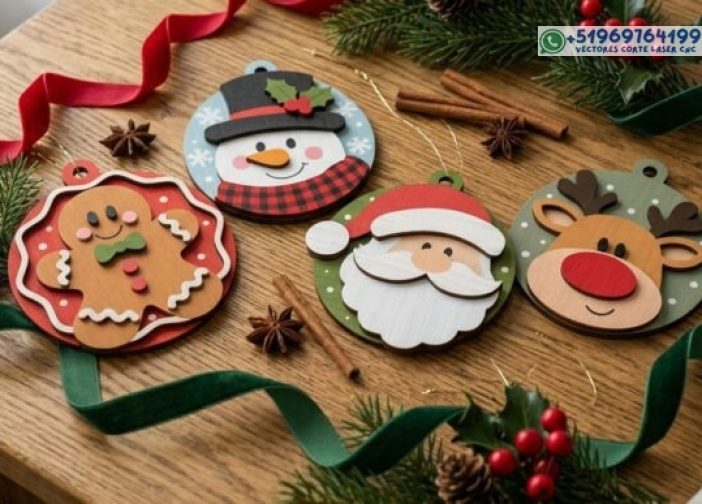 Paquete de adornos navideños SVG