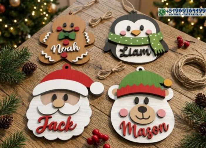 Paquete de adornos navideños