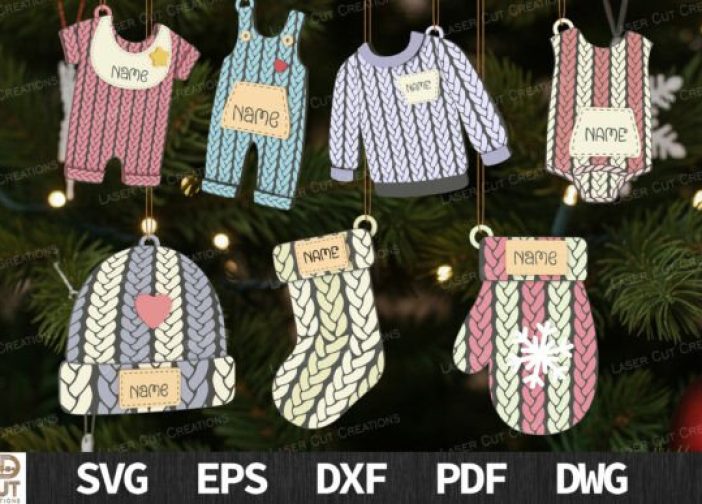 Paquete de adornos para prendas ropa de punto tejido