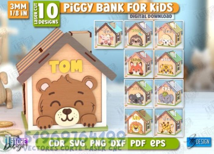 Paquete de alcancía personalizada