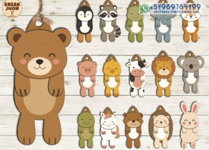 Paquete de animales colgantes adorables movibles Para mas Vectores Whatsapp 51969764199