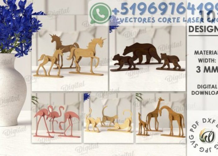 Paquete de animales de pie en 3D