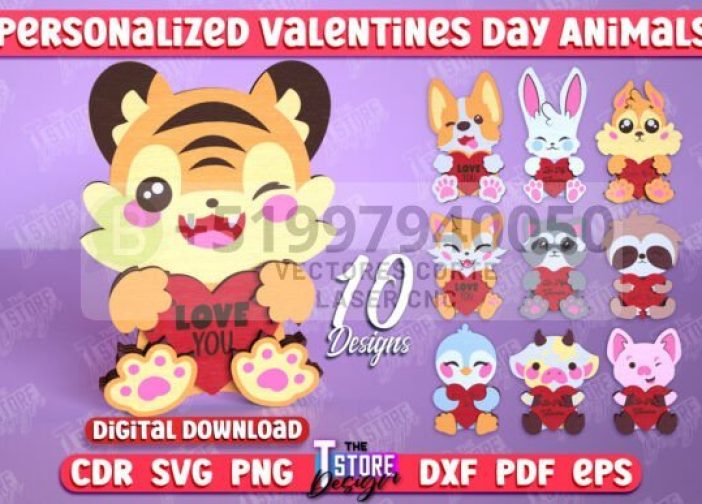 Paquete de animales para San Valentín