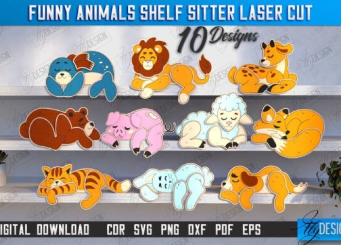 Paquete de animales para estantes