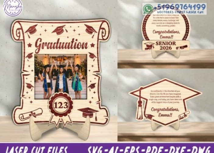 Paquete de archivos SVG para marcos de fotos de graduación Para mas Vectores Whatsapp 51969764199