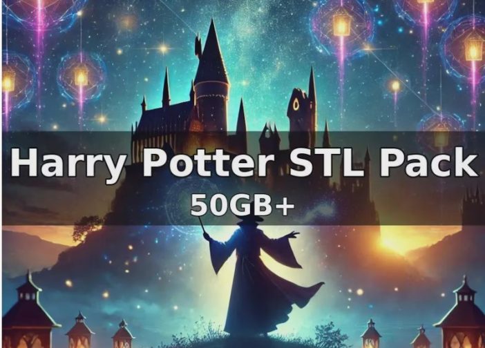 Paquete de archivos stl de modelos de impresión 3d de Harry potter