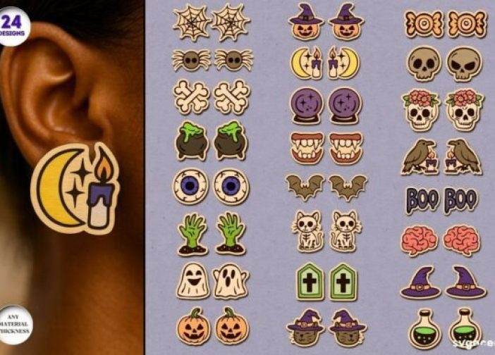 Paquete de aretes de Halloween