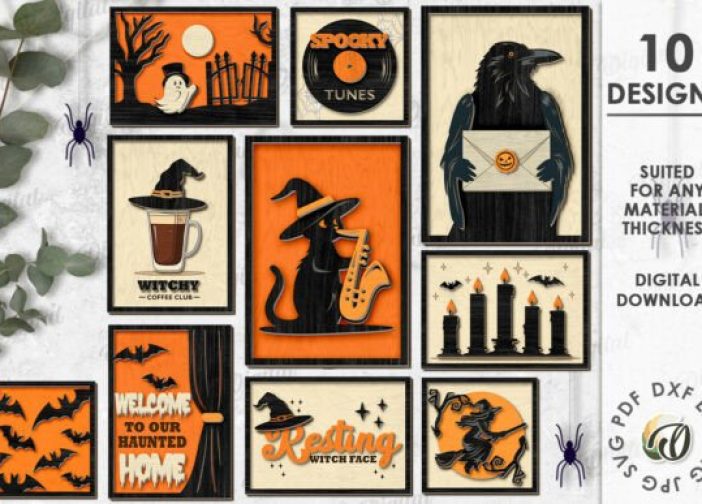 Paquete de artes de pared de Halloween