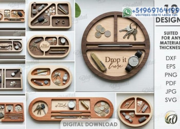 Paquete de bandejas de descarga 3D Para mas Vectores Whatsapp 51969764199