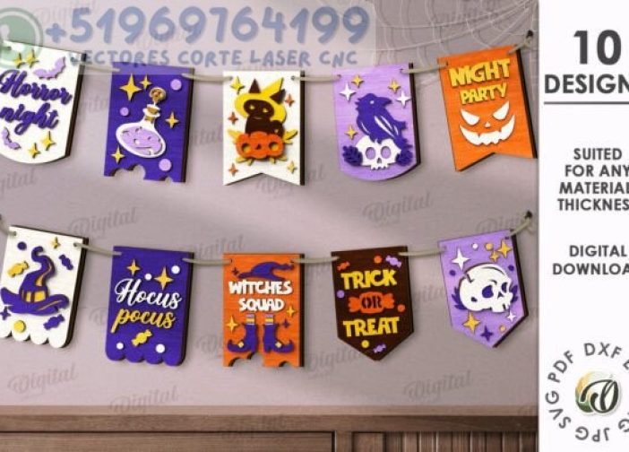 Paquete de banderolas de Halloween