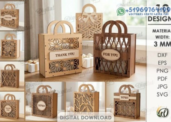 Paquete de bolsas de regalo 3D Para mas Vectores Whatsapp 51969764199