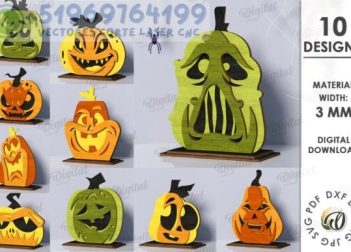 Paquete de cabezs de calabazas