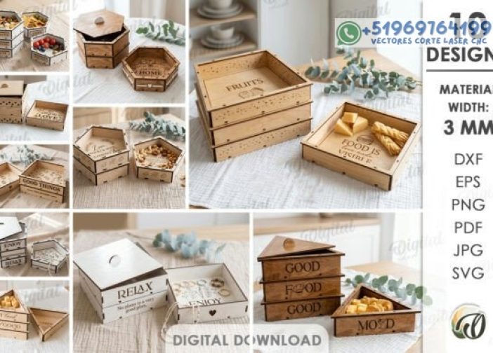 Paquete de cajas apilables 3D Para mas Vectores Whatsapp 51969764199
