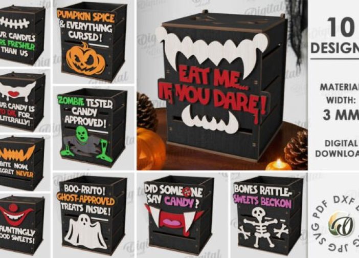 Paquete de cajas de dulces de Halloween