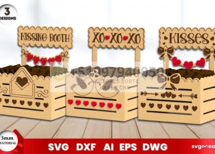 Paquete de cajas de dulces para el día de San Valentín