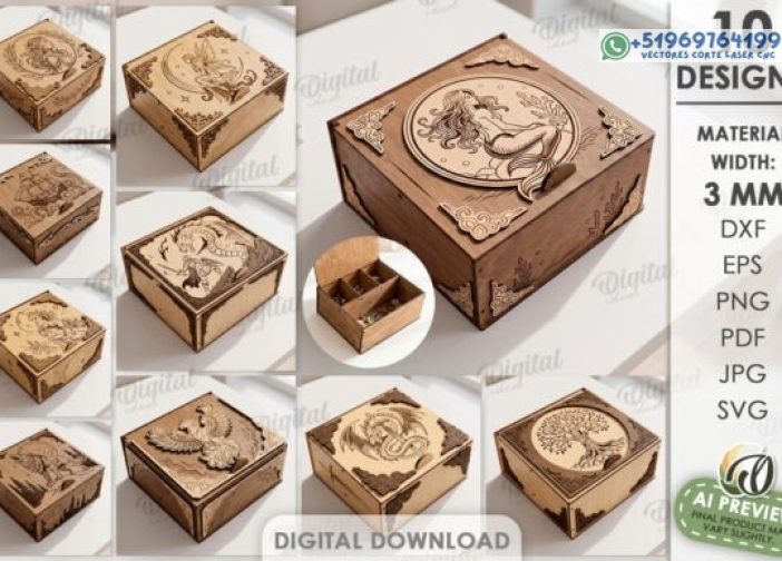 Paquete de cajas de fantasía