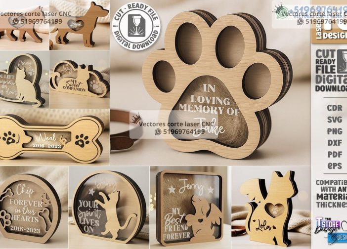 Paquete de cajas de recuerdo mascotas Para mas Vectores Whatsapp 51969764199