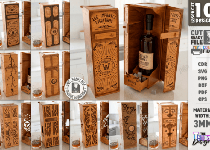 Paquete de cajas de regalo de whisky