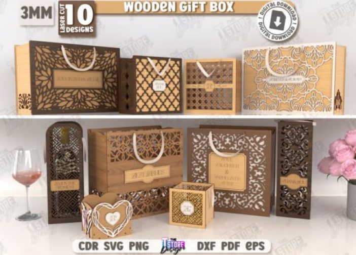 Paquete de cajas de regalo