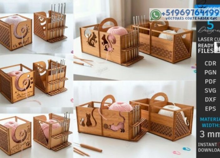 Paquete de cajas organizadoras de hilo Para mas Vectores Whatsapp 51969764199