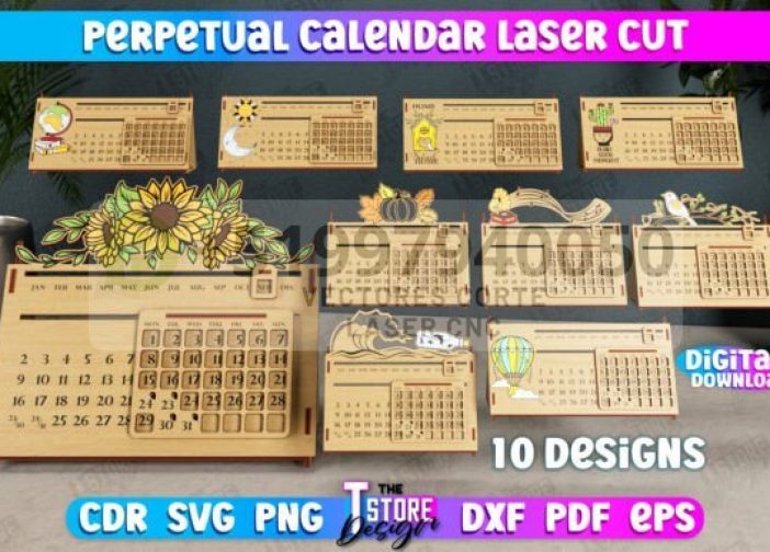 Paquete de calendario perpetuo de escritorio