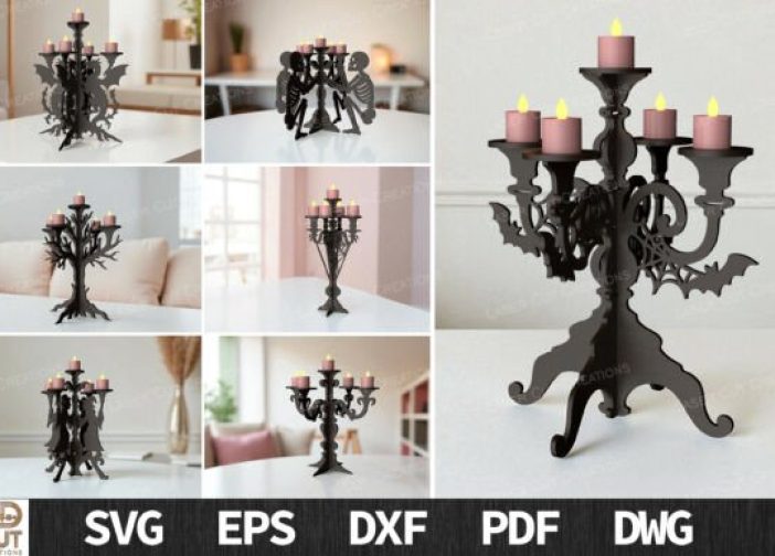 Paquete de candelabros de Halloween