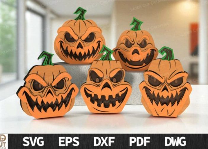 Paquete de capas de calabaza aterradora para Halloween