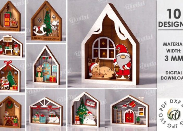 Paquete de casas navideñas 2