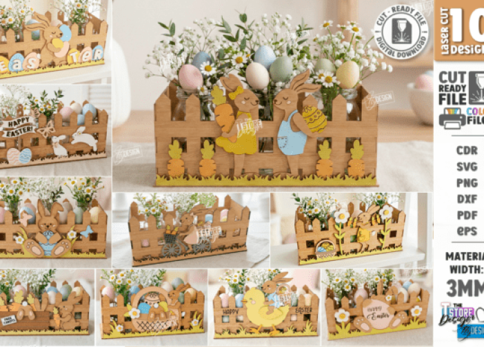Paquete de cestas decorativas de Pascua