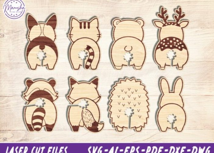 Paquete de clips de bolsa de pan trasero de animales