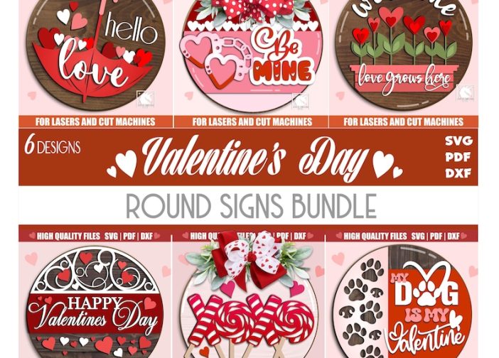 Paquete de colgadores de puerta para San Valentín