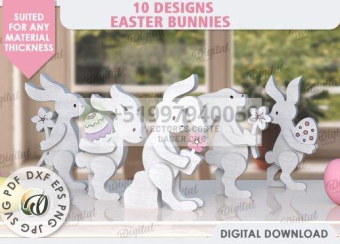 Paquete de conejitos de Pascua