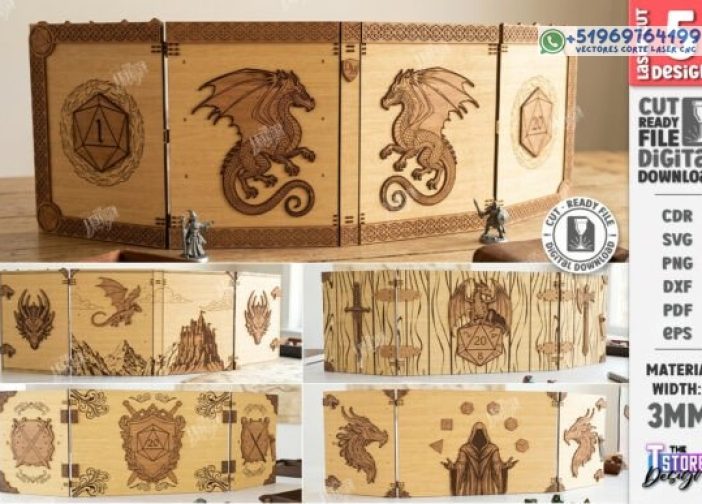 Paquete de corte láser DM Screen Designs CNC