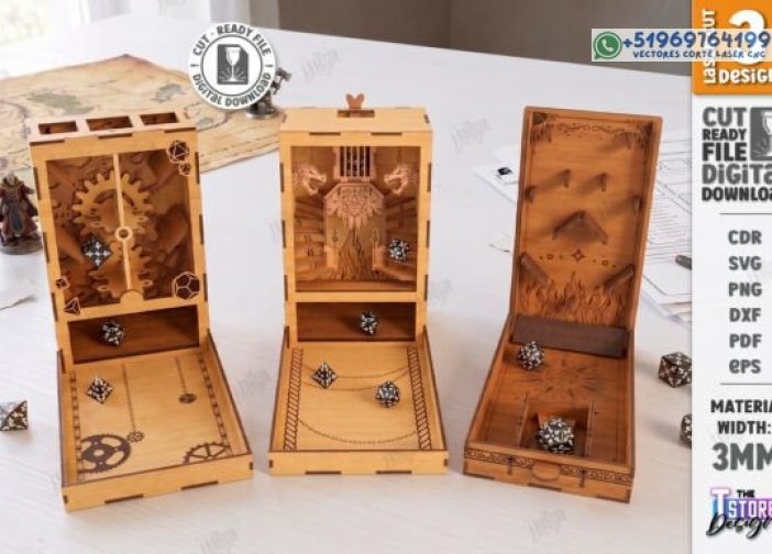 Paquete de corte láser de catapulta de dados Castillo