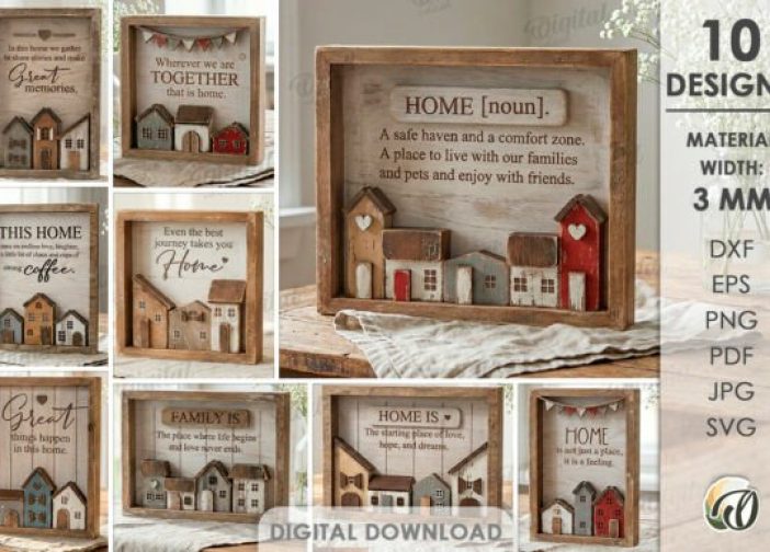 Paquete de cuadros de decoración familiar para el hogar