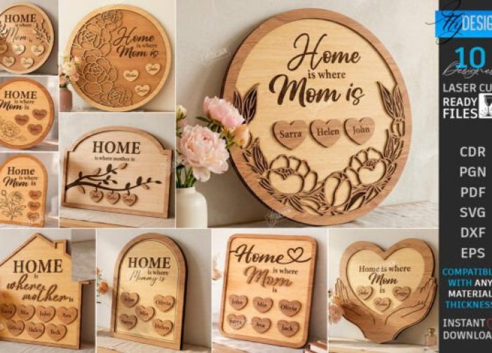 Paquete de cuadros de regalo para el día de la madre