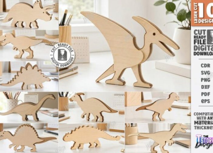 Paquete de decoración de escritorio de dinosaurios