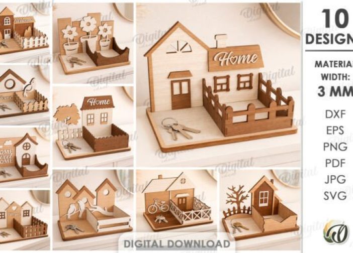 Paquete de decoraciones para el hogar en 3D