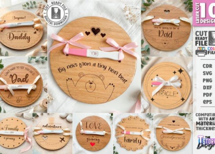 Paquete de disco revelador de prueba de embarazo