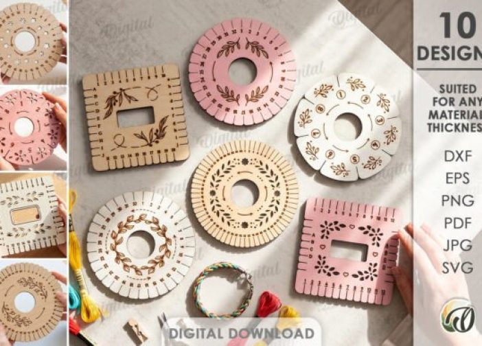 Paquete de discos Kumihimo