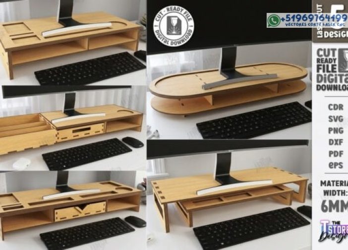 Paquete de elevadores con cajon de soporte para monitor