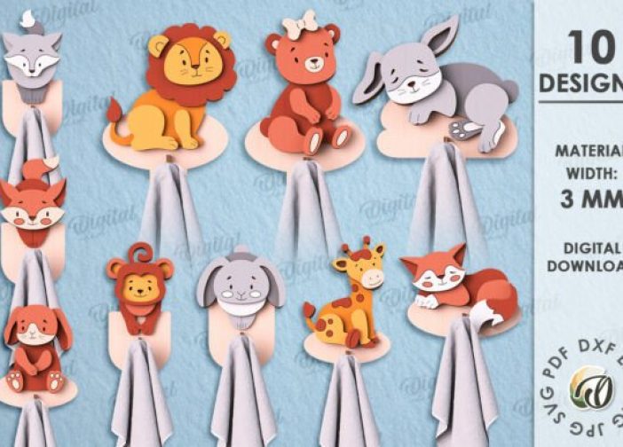 Paquete de ganchos para toallas