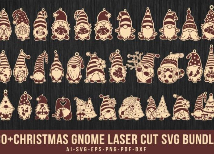 Paquete de gnomo navideño