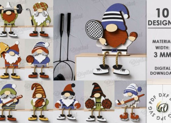 Paquete de gnomos deportivos