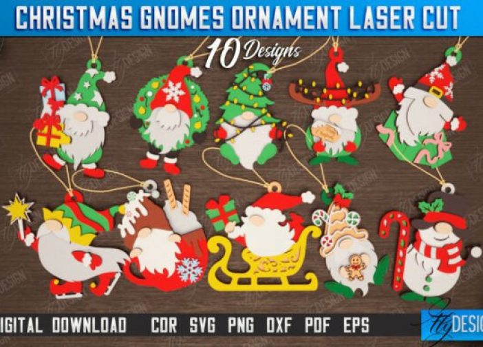 Paquete de gnomos navideños